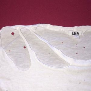 Trendy White long sleeve T-shirt